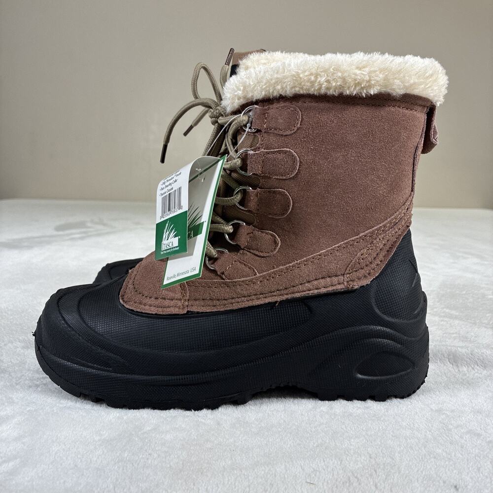 Brand New Itasca Cedar Boots Size 7 Buff Shearling Collar FS Benefits Charity - Picture 4 of 16